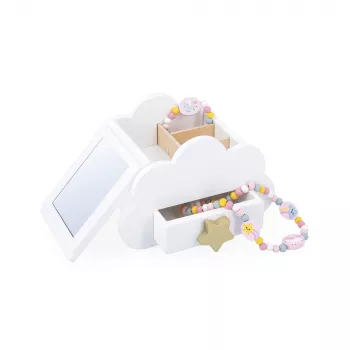 Janod Unicorn Musical Jewelry Box with Mirror, Necklace and Bracelet 3+