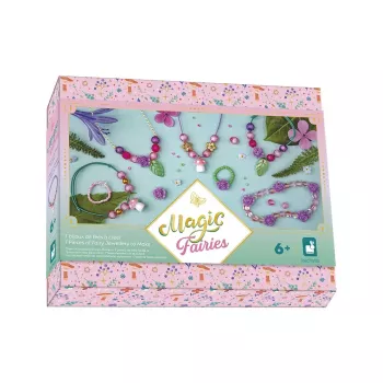 Janod Magic Fairies loominguline ehete valmistamise komplekt hoiukarbiga, 6+