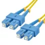 MCL Samar FJOS2/SCSC-1M OS2 Single-mode Simplex Fiiberoptiline Pistikukaabel SC/SC 1 m Kollane