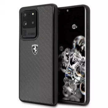 Ferrari Hardcase FEHCAHCS69BK Samsung Galaxy S20 Ultra jaoks, Must Carbon Heritage