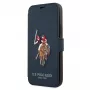 U.S. POLO ASSN. USFLBKP12MPUGFLNV Book Case iPhone 12/12 Pro 6,1 tolli Navy Polo Embroidery Collection