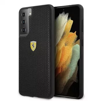 Ferrari FESPEHCS21MBK S21+ G996 Must kõva ümbris On Track Perforated