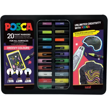POSCA Uni-Ball Marker UNI Etui Groovy Colours 20x (186832)