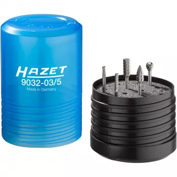 HAZET 9032-03/5 Karbiidfreeside komplekt 3 mm varrega 5-osaline