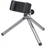 Kaiser Smartphone Tripod 6016 - Kompaktne alumiiniumist/plastist statiiv kuulpeaga ja nutitelefoni hoidikuga, must/hõbe