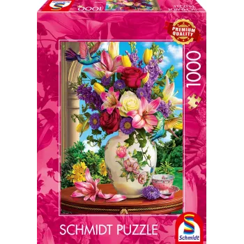 SCHMIDT SPIELE Blumenbouquet (1000 Pieces) Jigsaw Puzzle