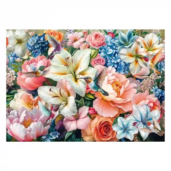 Schmidt Spiele Blumen in Pastell (1000 Teile) Jigsaw Puzzle