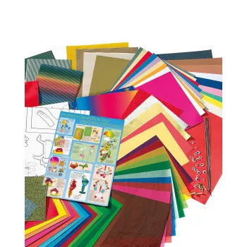 Folia 50915/1 Meisterpaberikomplekt - 107 tükki - Mitmevärviline - Poistele ja tüdrukutele - Paber, papp, foolium - Karp
