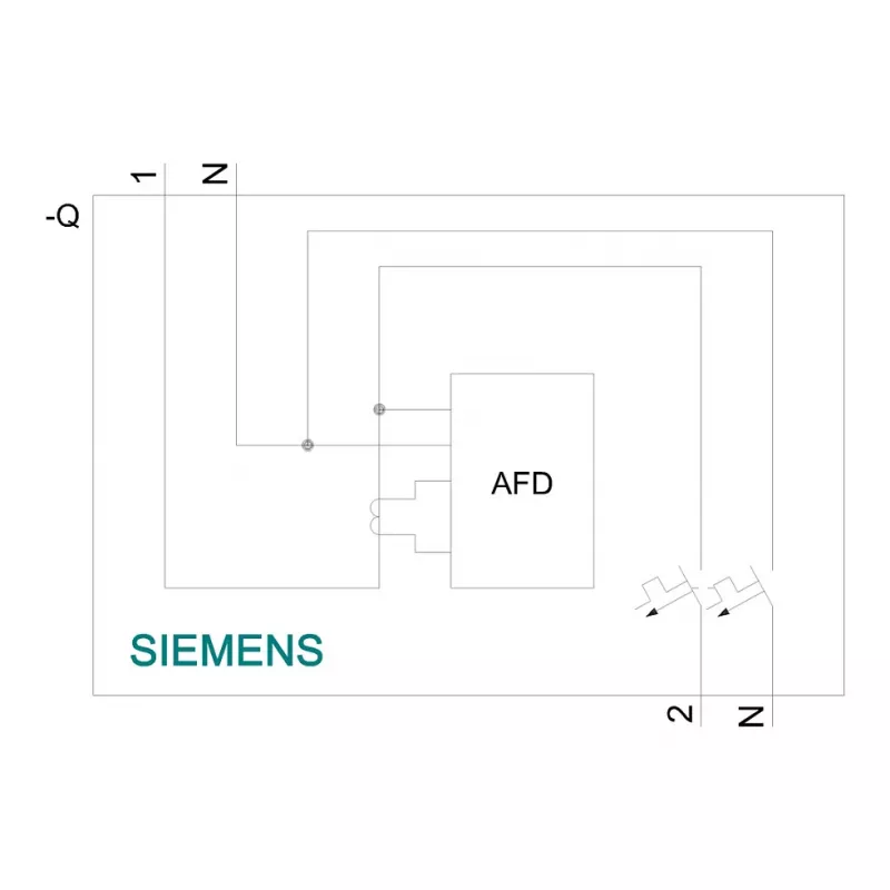 Siemens 5SV6016-6KK16 AFDD/MCB Kombiseade B16 2-pooluseline 230V 1TE