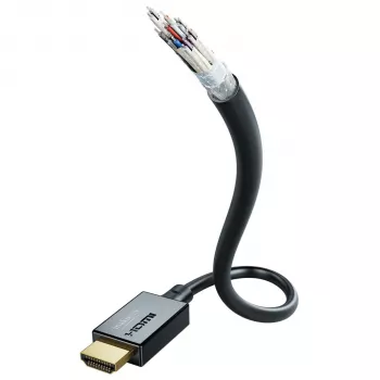 IN-AKUSTIK Star II HDMI 2.1 48G 1.5m Ultra High Speed HDMI kaabel - Must