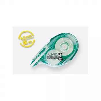Tombow MONO YXE Correction Roller - Green/Transparent - 16 m x 4,2 mm - Blister Pack