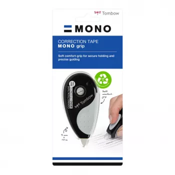 Tombow Correction Tape Roller Grip CT-CD5C11 5mm x 10m Must/Valge
