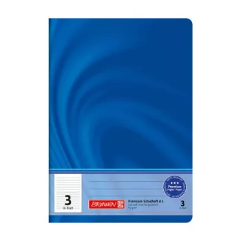 BRUNNEN Vivendi Koolivihik A4 Lineatur 3 Joonega 9mm Ilma Veeriseta 16 Lehte 32 Lk 70gsm Valge Paber 3. Klass