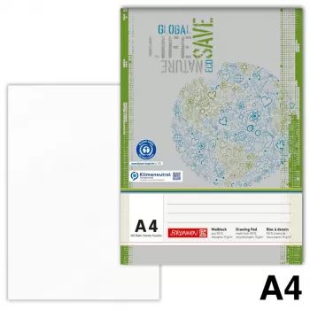 BRUNNEN Malblock Recycling DIN A4 100 lehte