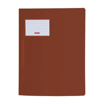 BRUNNEN FACT! Fastener File Polypropylene Brown Translucent DIN A4