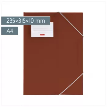 BRUNNEN FACT!pp Document Folder DIN A4 Brown Transparent