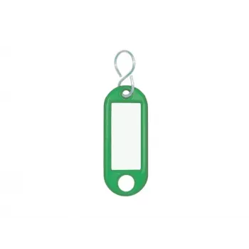 WEDO Jumbo Paper Clip Green 52 mm 21 mm 10 Pieces Plastic-Coated Steel