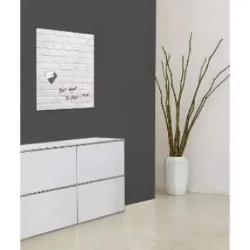 SIGEL GL164 Magnetic Glass Board 480 x 480 mm White