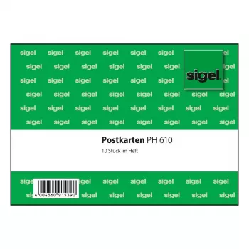 SIGEL PH610 isekleepuv näidistask A4 roheline 10-pakk