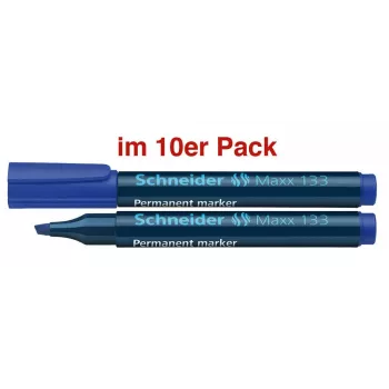 Schneider Maxx 133 Permanent Marker Blue 1,0 - 4,0 mm, Pack of 10