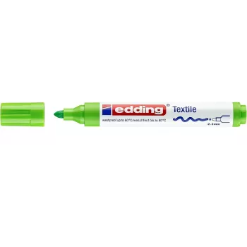 EDDING 4500 Tekstiilimarker Hele Roheline Ümmargune Ots 2-3 mm 1 Tükk