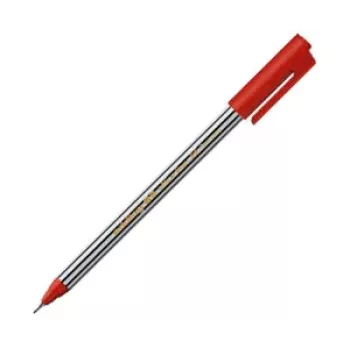 EDDING 89 Fineliner Pen Red 0,5 mm Round Nib Water-based Ink Plastic Barrel