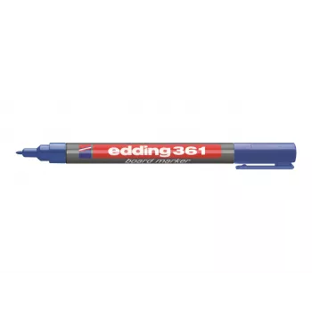 EDDING 361 tahvlimarker sinine - kuivpühitav, peitelotsik 1-5 mm, madala lõhnaga, täidetav