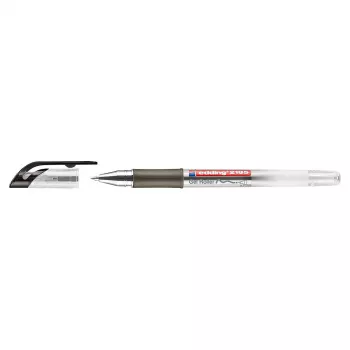 EDDING 2185 Gel Roller - Sealed Gel Pen - Black - Multicolour - Transparent - Extra Fine - Rubber - 0,7 mm