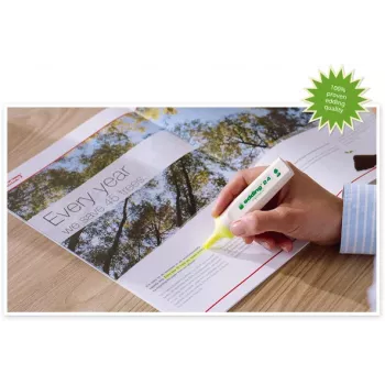 EDDING EcoLine 24 Püsimarker Kollane Kuulotsak 1,5-3 mm 10 pakk