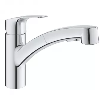 Grohe Eurosmart Tõmmatava otsikuga ühe käepidemega köögisegisti 1/2 inch kroom