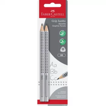 Faber-Castell Jumbo Grip Graphiitpliiats HB, 2-pakk blisterkaardil