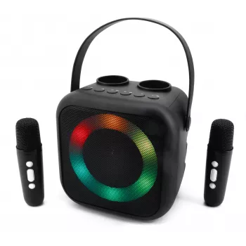 Soundmaster BT2024SW Bluetooth-kõlar, diskotuled, 2 mikrofoni, must