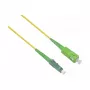 HELOS LWL OS2 Simplex Patch Cable LSZH 2.0mm SC/APC to LC/APC Yellow 20m