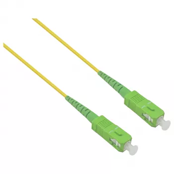 HELOS LWL OS2 Patchkabel Simplex LSZH 2.0mm SC/APC-SC/APC Yellow 15m