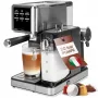 PROFI COOK PC-ES-KA 1266 Espressomasin portafilteri ja kapslisüsteemiga, 20 bar, 1450 W, must/hõbedane