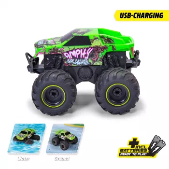 Dickie RC Amphy Splasher, RTR 2.4 GHz amfiibne kaugjuhitav sõiduk
