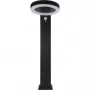 REV LED Solar Light Round Black