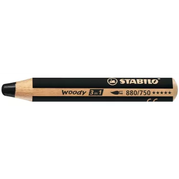 STABILO woody 3 in1 - Must - 10 mm - 1 tk