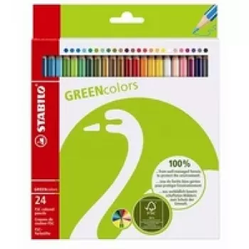 STABILO Green Colors Värvipliiatsid - 2 mm - 24 pakk