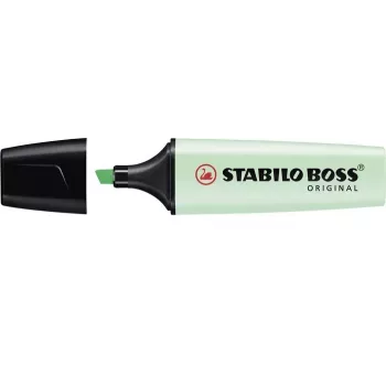 STABILO BOSS ORIGINAL Highlighter Pen - Mint Green - Chisel Tip - 2 mm / 5 mm - Water-Based Ink - 1 Piece
