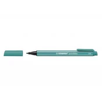 STABILO pointMAX Viltpliiats - Türkiissinine - Keskmine - 0,8 mm - Veepõhine tint - Nailonviltotsik