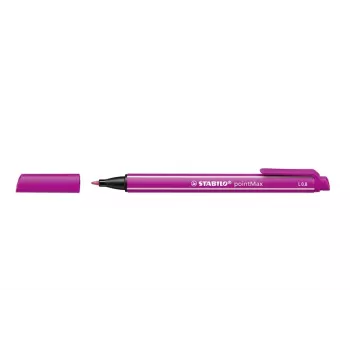 STABILO pointMAX Viltpliiats - Roosa - Keskmine - 0,8 mm - Veepõhine tint - Nailonotsik