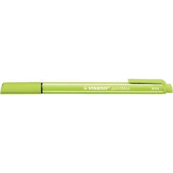STABILO pointMax Fineliner Pliiatsikomplekt - 24 erinevat värvi - 0,8 mm kiudots - veepõhine tint