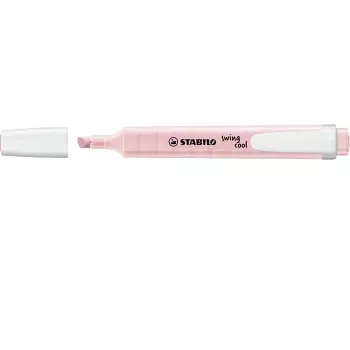 STABILO Swing Cool Pastel Highlighter - Pastel Pink - 1 Piece - Chisel Tip - 1-4 mm Line Width