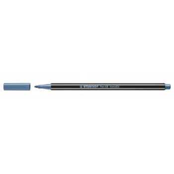 STABILO Pen 68 Metallic Fibre-tip Pen - Metallic Blue - 1 Piece