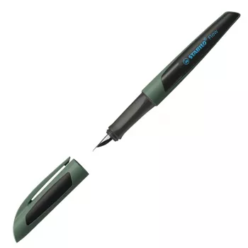 STABILO Flow Sporty Täitesulepea M Nib Must/Oliivroheline