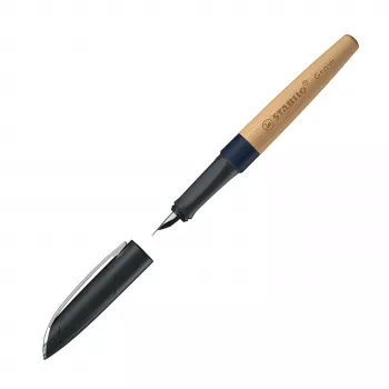 STABILO Climate-Neutral Fountain Pen Grow - Blueberry Blue / Beech