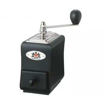Zassenhaus Coffee Mill Santiago Black - Manual Conical Burr Grinder, Beechwood, 50g Capacity