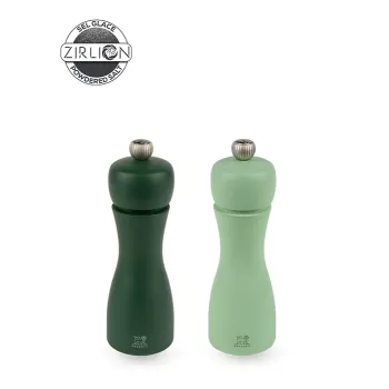 Peugeot Tahiti pipra- ja soolaveski komplekt 2 tk 15 cm roheline