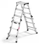 Hailo Master DTL100 2x4 - 2x6 Step Telescopic Combination Ladder 150 kg Aluminium